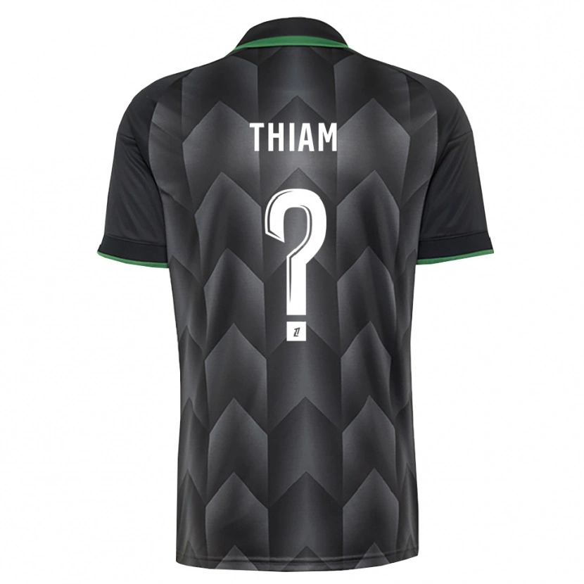 Danxen Enfant Maillot Mamadou Thiam #0 Blanc Noir Vert Tenues Extérieur 2026/27 T-Shirt