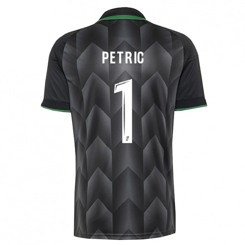 Danxen Enfant Maillot Denis Petric #1 Blanc Noir Vert Tenues Extérieur 2026/27 T-Shirt