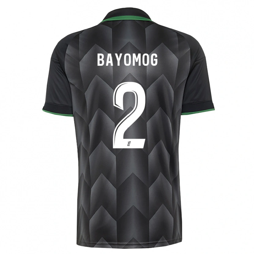 Danxen Enfant Maillot Hugo Bayomog #2 Blanc Noir Vert Tenues Extérieur 2026/27 T-Shirt