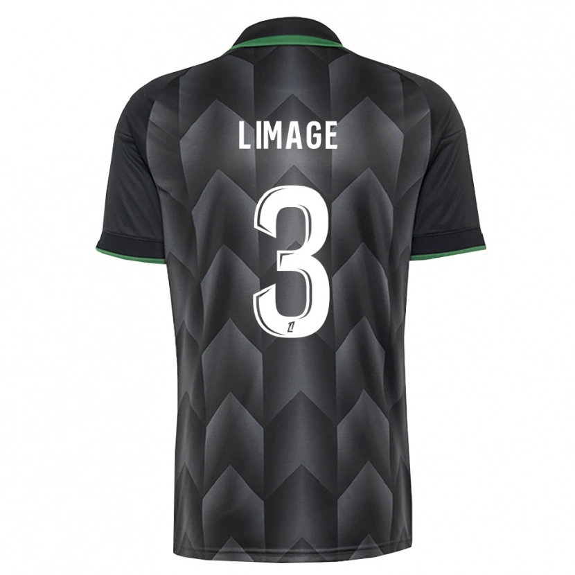 Danxen Enfant Maillot Jennyfer Limage #3 Blanc Noir Vert Tenues Extérieur 2026/27 T-Shirt