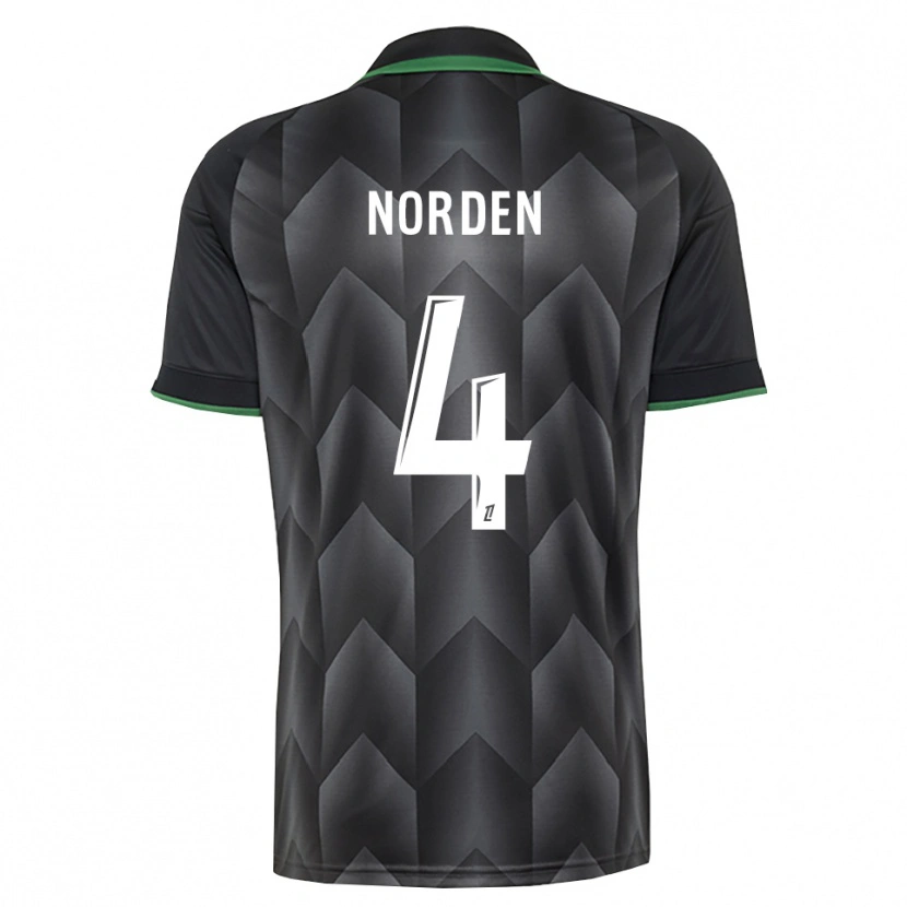 Danxen Enfant Maillot Doreen Norden #4 Blanc Noir Vert Tenues Extérieur 2026/27 T-Shirt