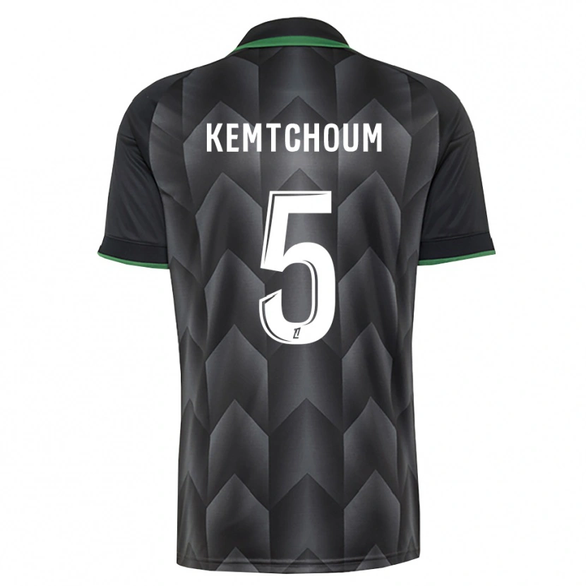 Danxen Enfant Maillot Noé Kemtchoum #5 Blanc Noir Vert Tenues Extérieur 2026/27 T-Shirt
