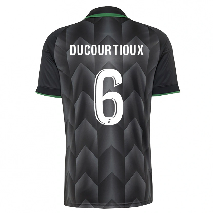 Danxen Enfant Maillot Ilan Ducourtioux #6 Blanc Noir Vert Tenues Extérieur 2026/27 T-Shirt