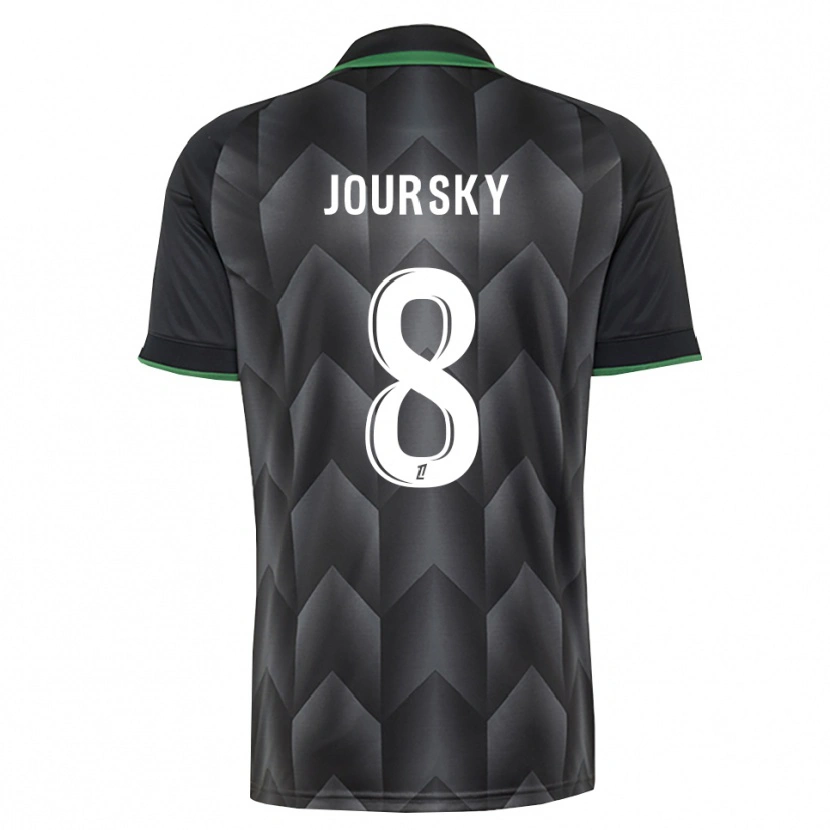 Danxen Enfant Maillot Leopold Joursky #8 Blanc Noir Vert Tenues Extérieur 2026/27 T-Shirt