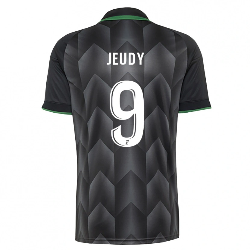 Danxen Enfant Maillot Sherly Jeudy #9 Blanc Noir Vert Tenues Extérieur 2026/27 T-Shirt