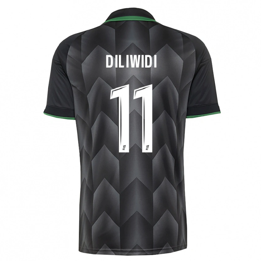 Danxen Enfant Maillot Kembo Diliwidi #11 Blanc Noir Vert Tenues Extérieur 2026/27 T-Shirt