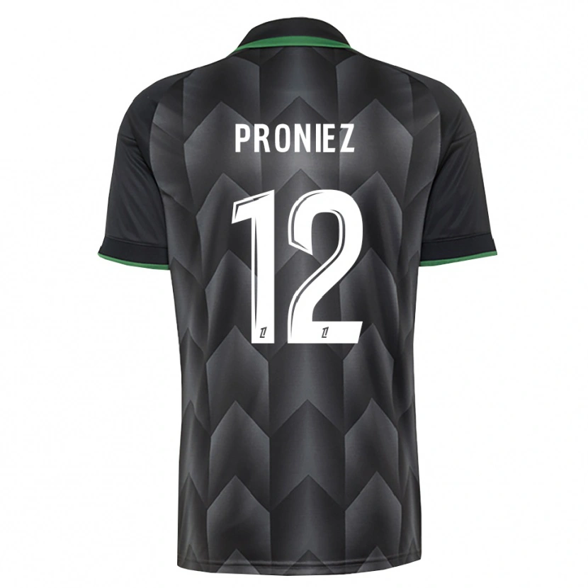 Danxen Enfant Maillot Fany Proniez #12 Blanc Noir Vert Tenues Extérieur 2026/27 T-Shirt
