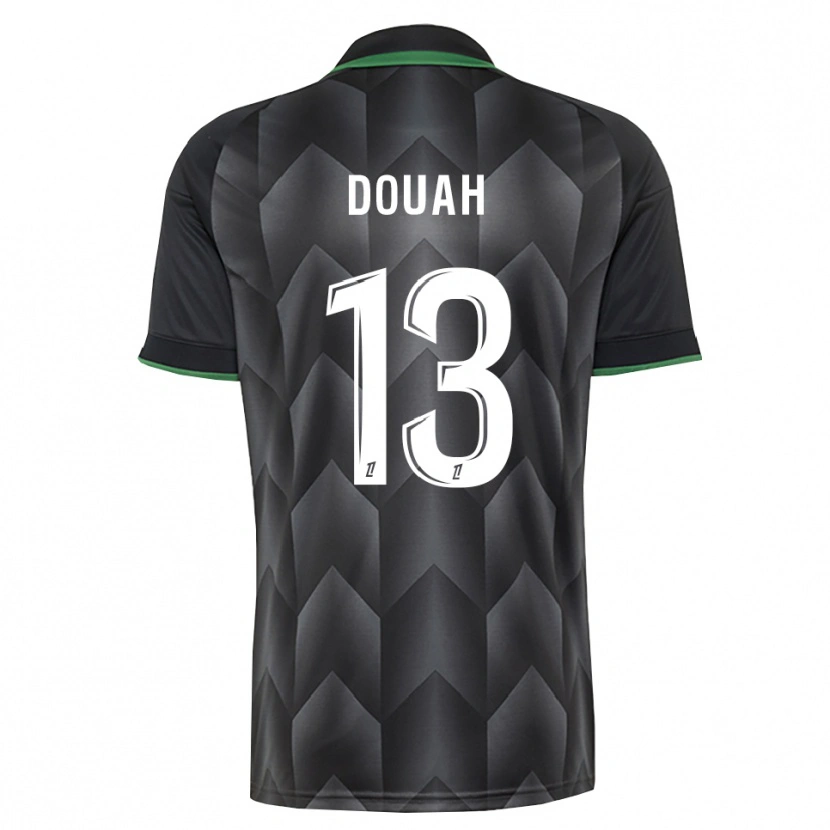 Danxen Enfant Maillot Chemssedine Douah #13 Blanc Noir Vert Tenues Extérieur 2026/27 T-Shirt