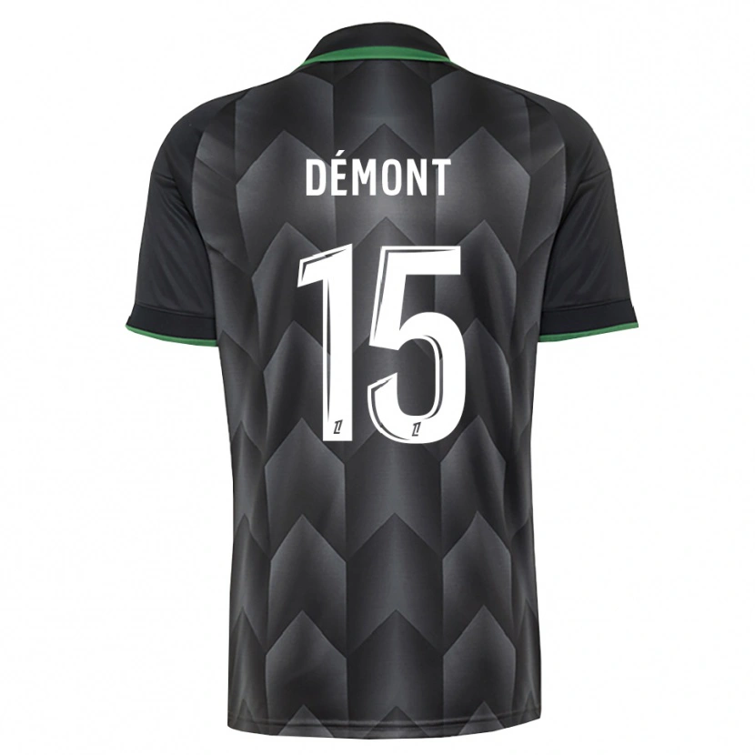 Danxen Enfant Maillot Ange Démont #15 Blanc Noir Vert Tenues Extérieur 2026/27 T-Shirt