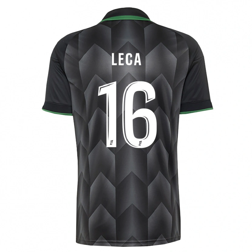 Danxen Enfant Maillot Jean-Louis Leca #16 Blanc Noir Vert Tenues Extérieur 2026/27 T-Shirt