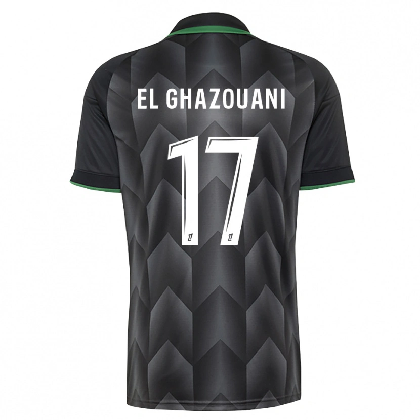 Danxen Enfant Maillot Fatima El Ghazouani #17 Blanc Noir Vert Tenues Extérieur 2026/27 T-Shirt