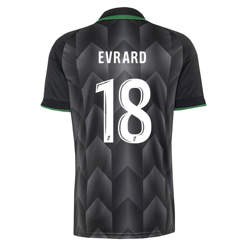 Danxen Enfant Maillot Julia Evrard #18 Blanc Noir Vert Tenues Extérieur 2026/27 T-Shirt