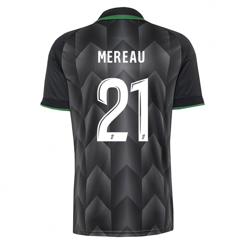 Danxen Enfant Maillot Alizée Mereau #21 Blanc Noir Vert Tenues Extérieur 2026/27 T-Shirt