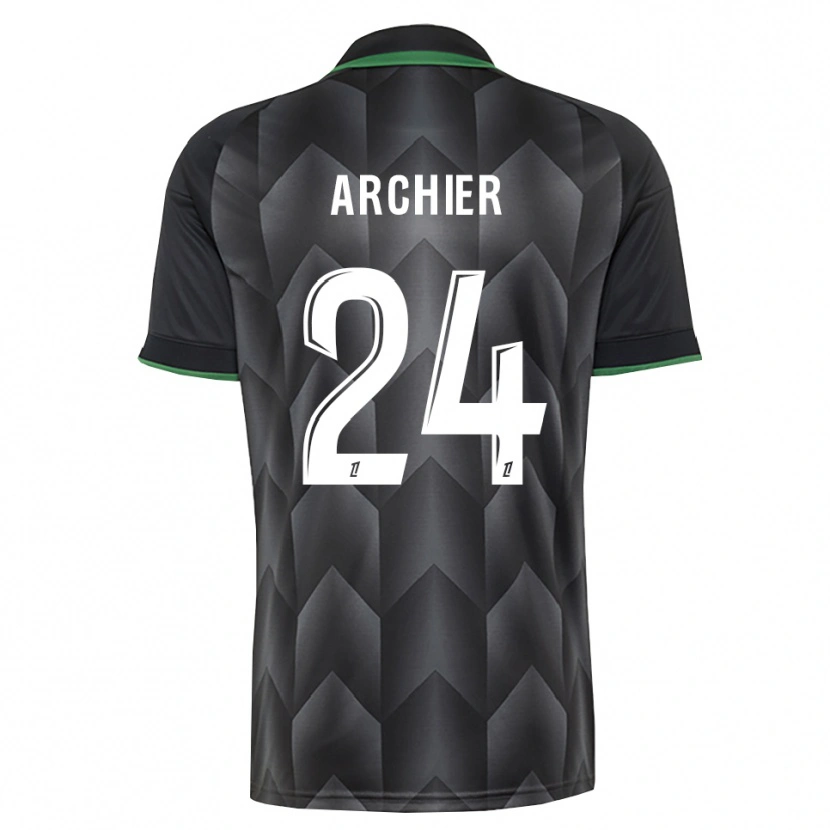Danxen Enfant Maillot Louann Archier #24 Blanc Noir Vert Tenues Extérieur 2026/27 T-Shirt