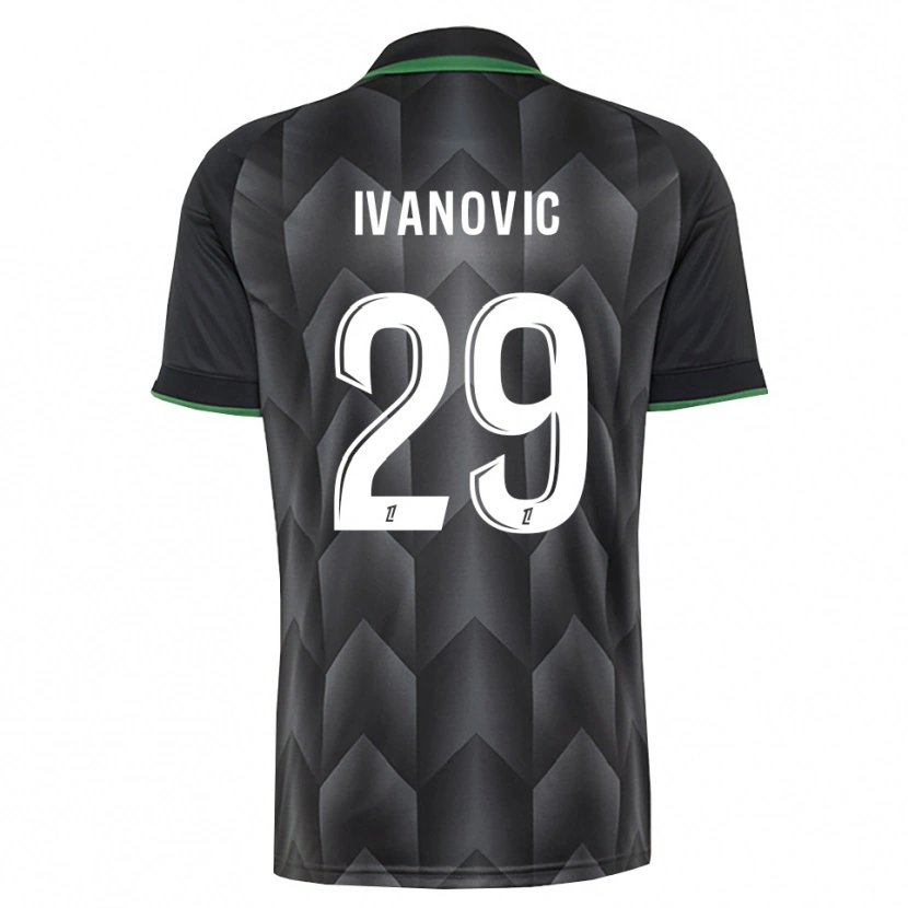 Danxen Enfant Maillot Franjo Ivanović #29 Blanc Noir Vert Tenues Extérieur 2026/27 T-Shirt