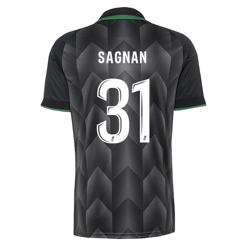 Danxen Enfant Maillot Souleymane Sagnan #31 Blanc Noir Vert Tenues Extérieur 2026/27 T-Shirt