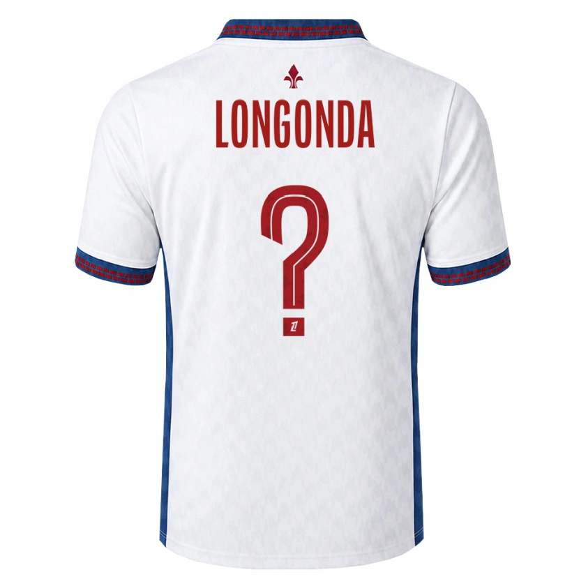 Danxen Enfant Maillot Jean-Pierre Longonda #0 Rouge Blanc Bleu Tenues Extérieur 2026/27 T-Shirt