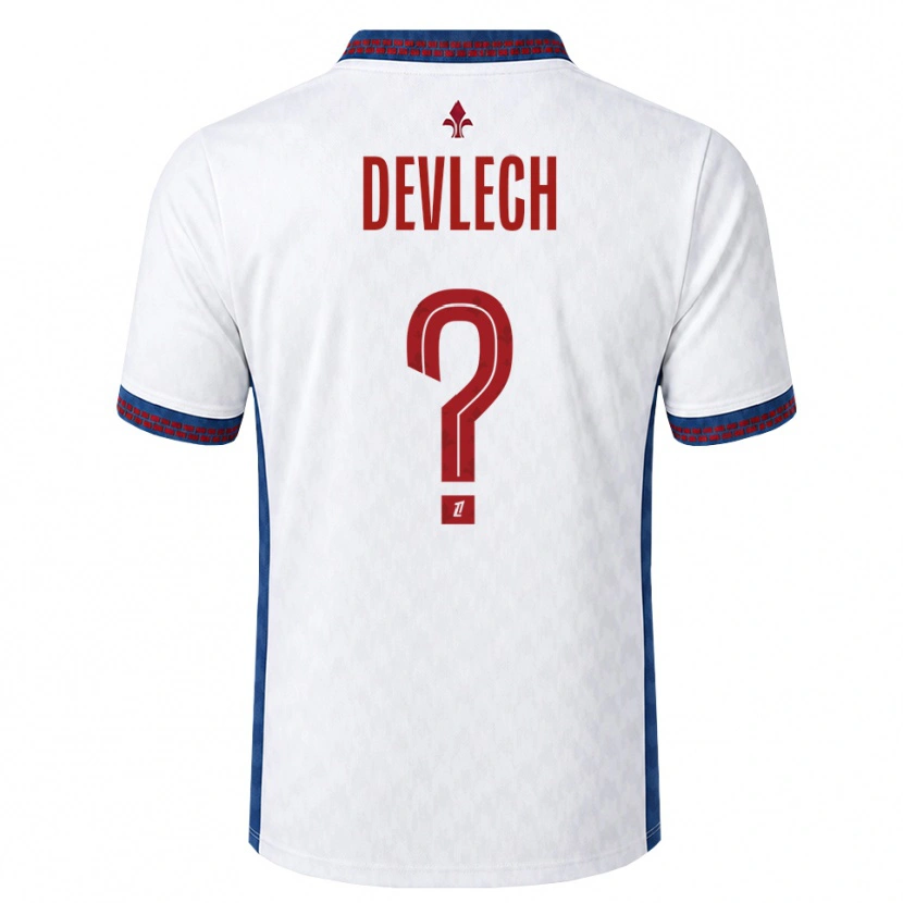 Danxen Enfant Maillot Gwenaëlle Devleesschauwer #0 Rouge Blanc Bleu Tenues Extérieur 2026/27 T-Shirt