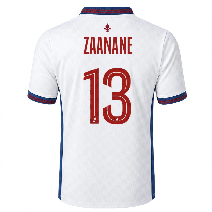 Danxen Enfant Maillot Hacène Zaanane #13 Rouge Blanc Bleu Tenues Extérieur 2026/27 T-Shirt
