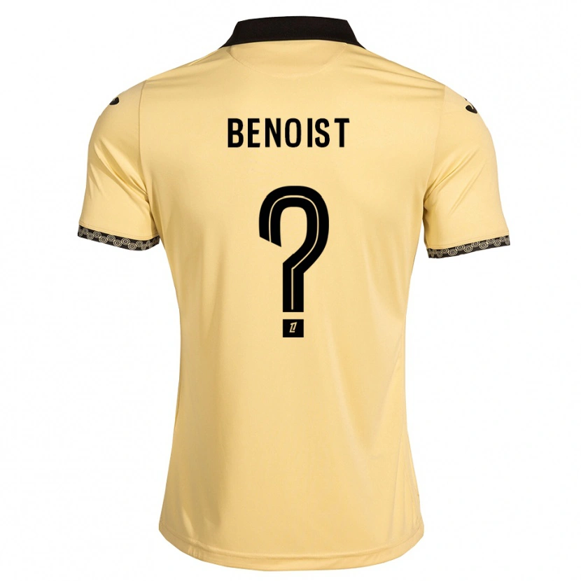 Danxen Enfant Maillot Baptiste Benoist #0 Blanc Navajo Noir Tenues Extérieur 2026/27 T-Shirt