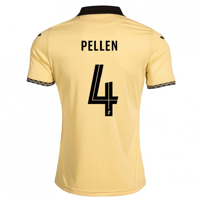 Danxen Enfant Maillot Louise Pellen #4 Blanc Navajo Noir Tenues Extérieur 2026/27 T-Shirt