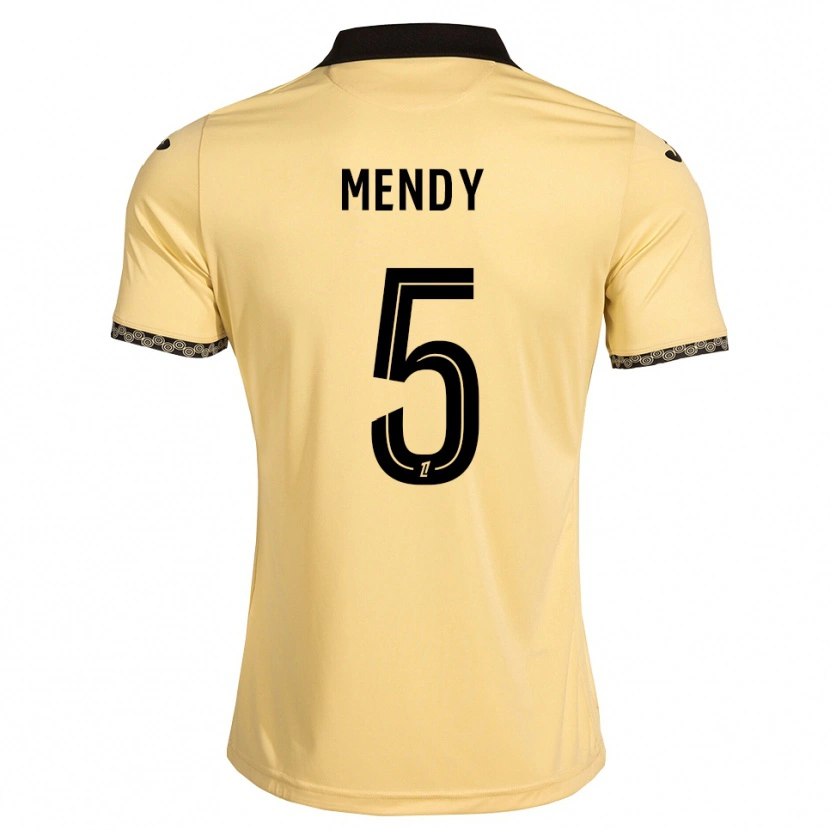 Danxen Enfant Maillot Benjamin Mendy #5 Blanc Navajo Noir Tenues Extérieur 2026/27 T-Shirt