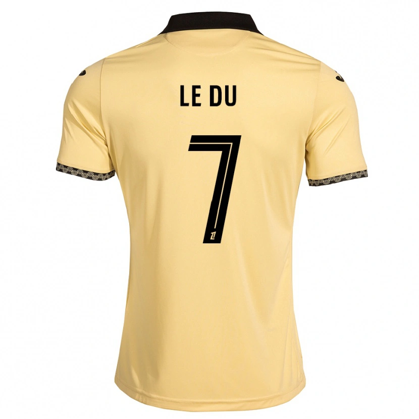 Danxen Enfant Maillot Océane Le Du #7 Blanc Navajo Noir Tenues Extérieur 2026/27 T-Shirt