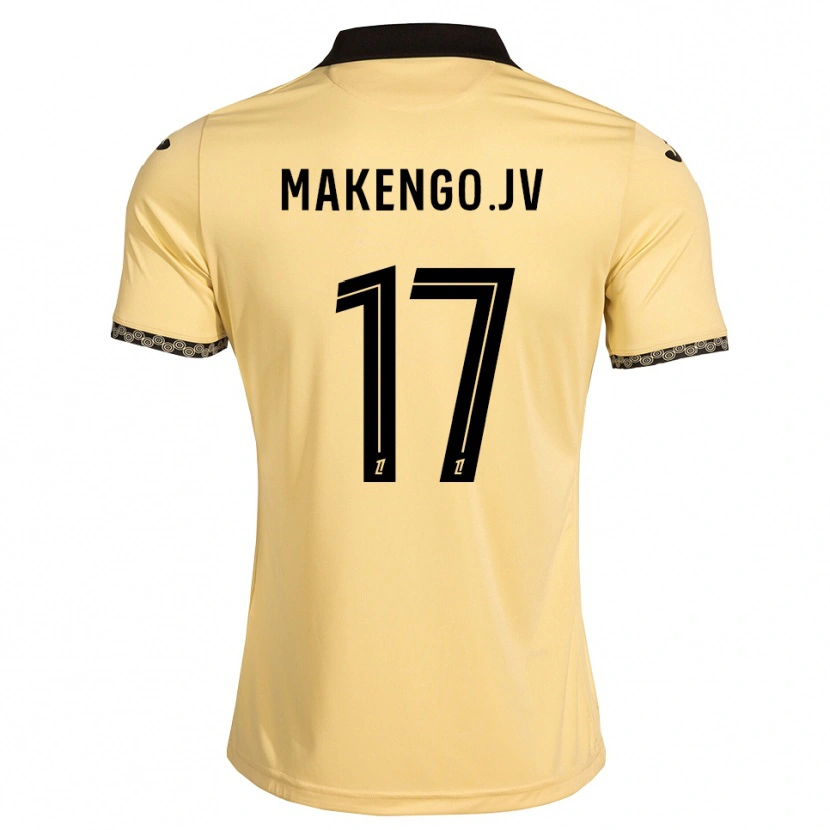 Danxen Enfant Maillot Jean-Victor Makengo #17 Blanc Navajo Noir Tenues Extérieur 2026/27 T-Shirt