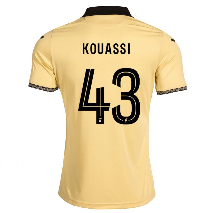 Danxen Enfant Maillot Arsène Kouassi #43 Blanc Navajo Noir Tenues Extérieur 2026/27 T-Shirt