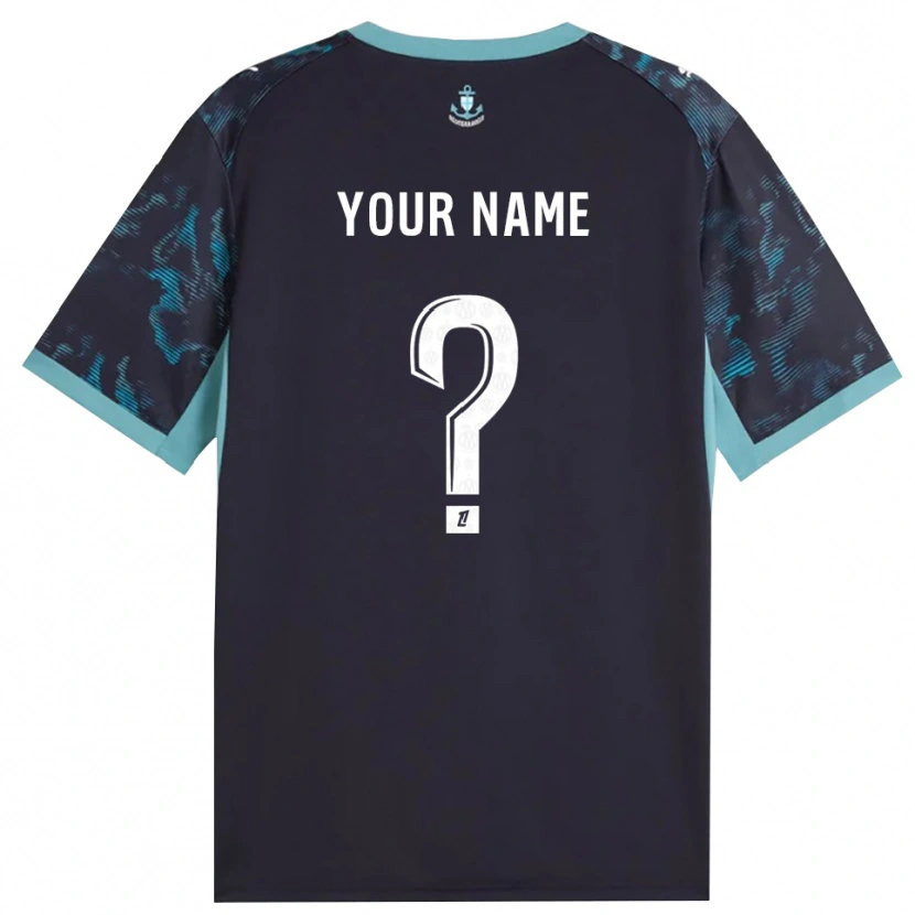 Danxen Enfant Maillot Votre Nom #0 Turquoise Pâle Blanc Noir Tenues Extérieur 2026/27 T-Shirt
