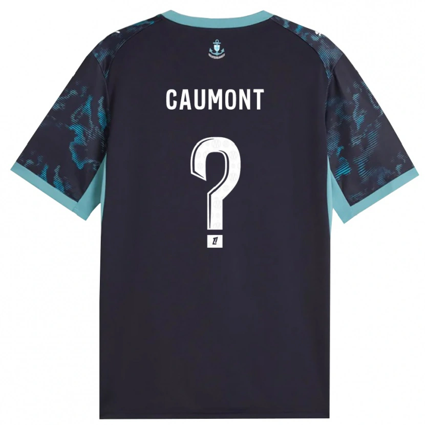 Danxen Enfant Maillot Enzo Caumont #0 Turquoise Pâle Blanc Noir Tenues Extérieur 2026/27 T-Shirt