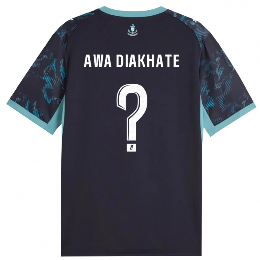 Danxen Enfant Maillot Ndeye Awa Diakhate #0 Turquoise Pâle Blanc Noir Tenues Extérieur 2026/27 T-Shirt