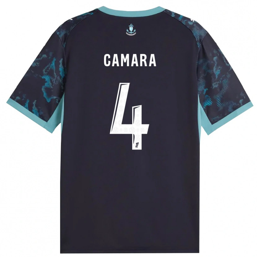 Danxen Enfant Maillot Fodé Camara #4 Turquoise Pâle Blanc Noir Tenues Extérieur 2026/27 T-Shirt