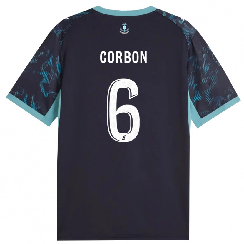 Danxen Enfant Maillot Max Corbon #6 Turquoise Pâle Blanc Noir Tenues Extérieur 2026/27 T-Shirt