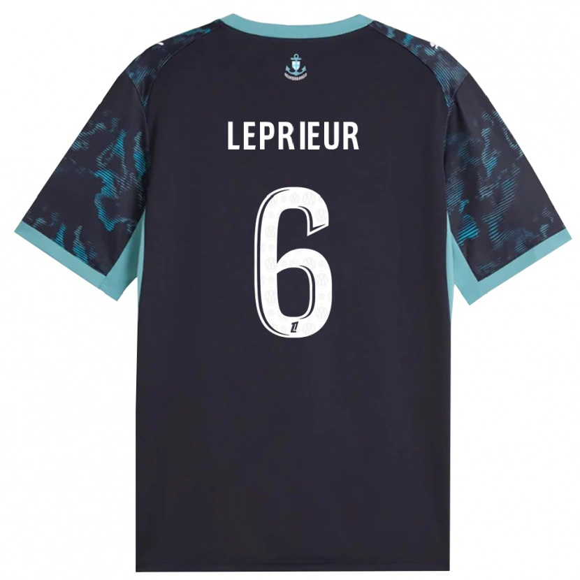 Danxen Enfant Maillot Eliott Leprieur #6 Turquoise Pâle Blanc Noir Tenues Extérieur 2026/27 T-Shirt