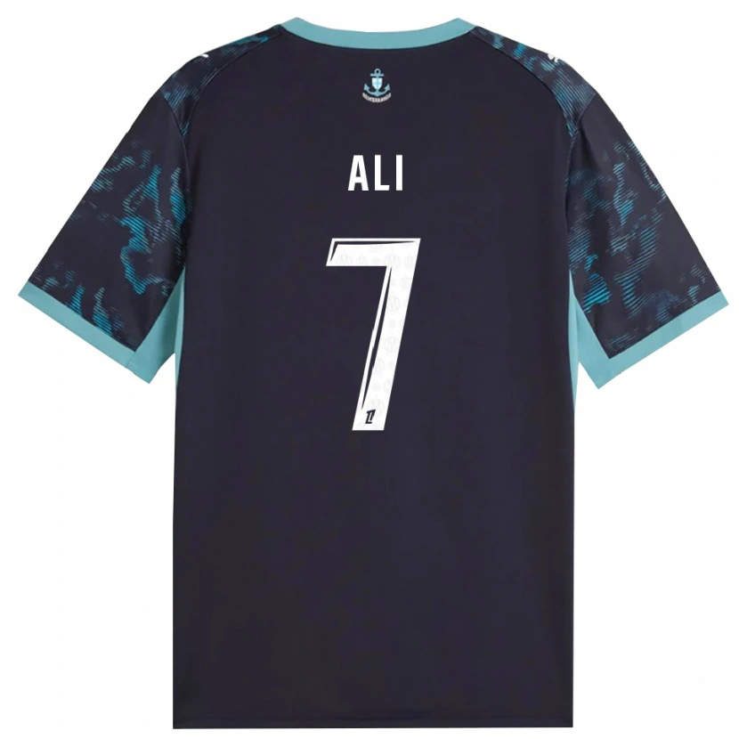 Danxen Enfant Maillot Azhar Ali #7 Turquoise Pâle Blanc Noir Tenues Extérieur 2026/27 T-Shirt