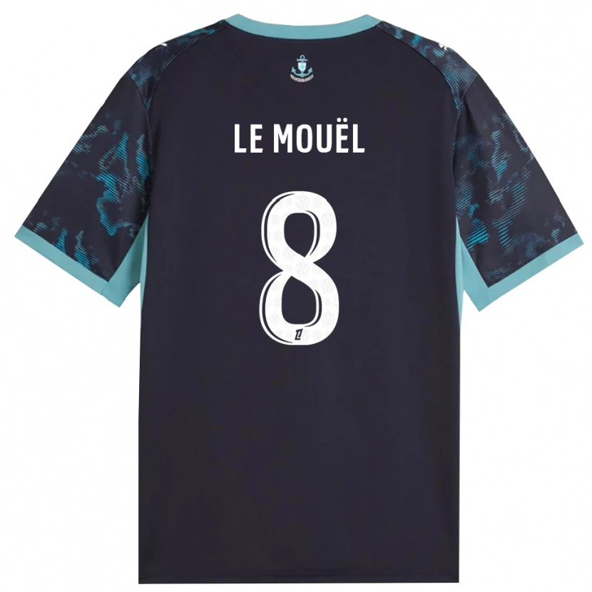 Danxen Enfant Maillot Margaux Le Mouël #8 Turquoise Pâle Blanc Noir Tenues Extérieur 2026/27 T-Shirt