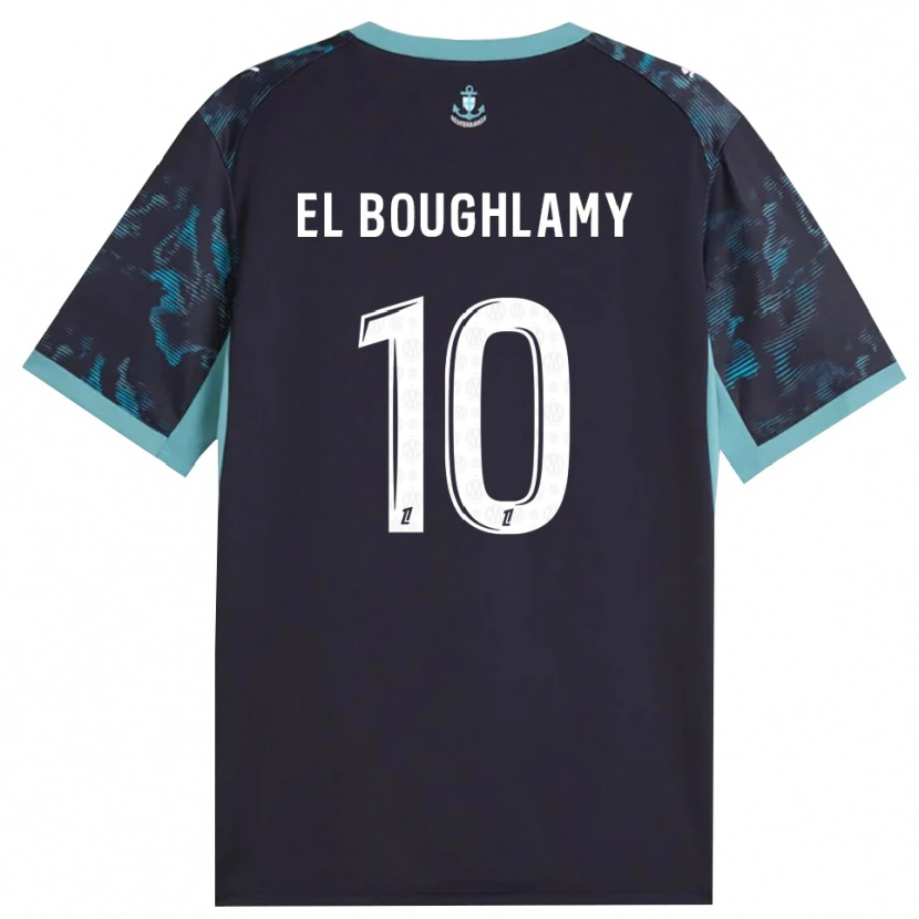 Danxen Enfant Maillot Adam El Boughlamy #10 Turquoise Pâle Blanc Noir Tenues Extérieur 2026/27 T-Shirt