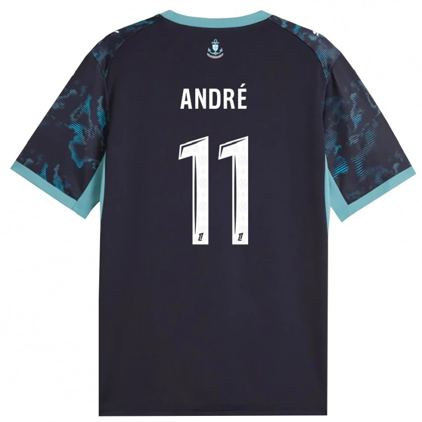 Danxen Enfant Maillot Kalvin André #11 Turquoise Pâle Blanc Noir Tenues Extérieur 2026/27 T-Shirt