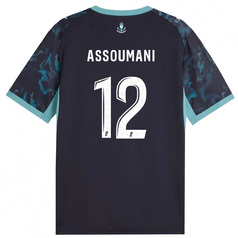 Danxen Enfant Maillot Saïfi Assoumani #12 Turquoise Pâle Blanc Noir Tenues Extérieur 2026/27 T-Shirt