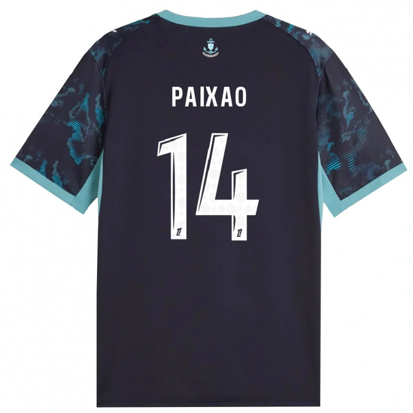 Danxen Enfant Maillot Igor Paixão #14 Turquoise Pâle Blanc Noir Tenues Extérieur 2026/27 T-Shirt