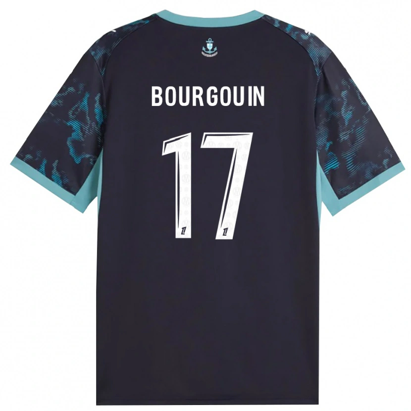 Danxen Enfant Maillot Laura Bourgouin #17 Turquoise Pâle Blanc Noir Tenues Extérieur 2026/27 T-Shirt