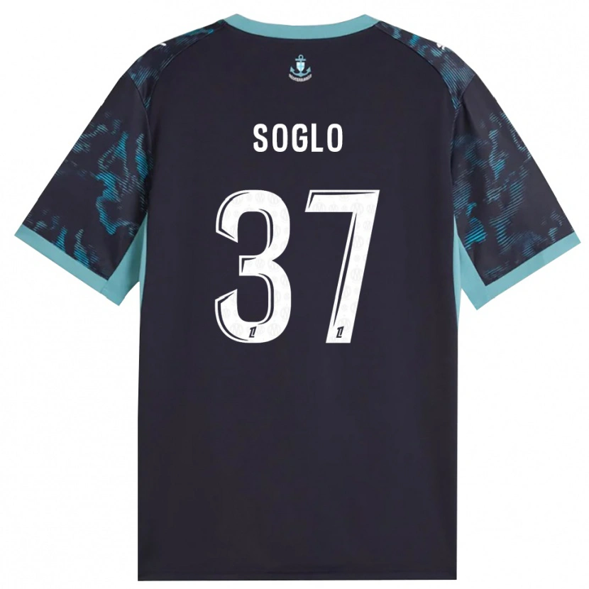 Danxen Enfant Maillot Emran Soglo #37 Turquoise Pâle Blanc Noir Tenues Extérieur 2026/27 T-Shirt