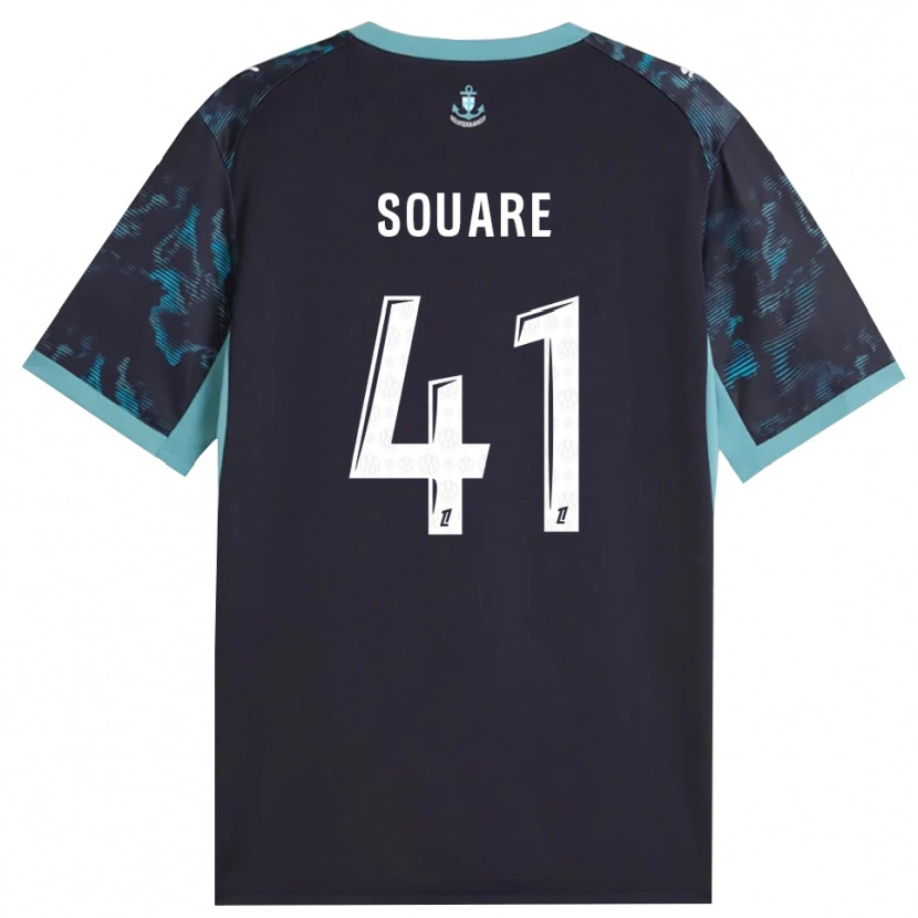 Danxen Enfant Maillot Cheick Souare #41 Turquoise Pâle Blanc Noir Tenues Extérieur 2026/27 T-Shirt