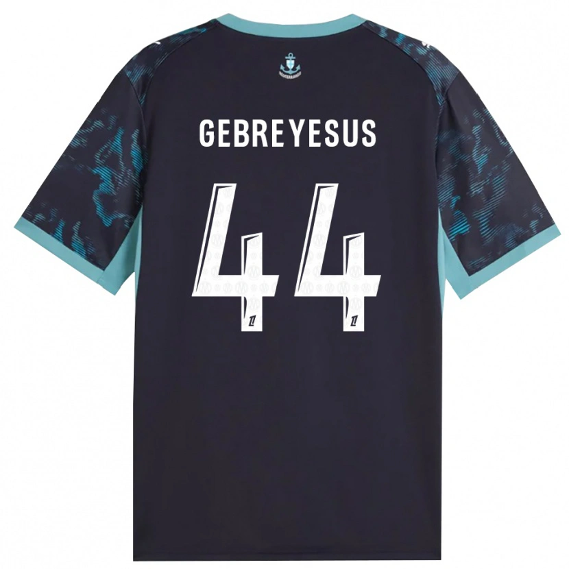 Danxen Enfant Maillot Esey Gebreyesus #44 Turquoise Pâle Blanc Noir Tenues Extérieur 2026/27 T-Shirt