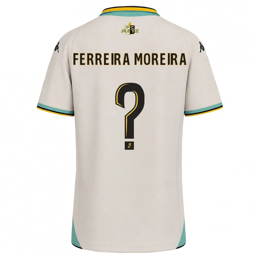Danxen Enfant Maillot Ruben Ferreira Moreira #0 Blanc Floral Noir Tenues Extérieur 2026/27 T-Shirt