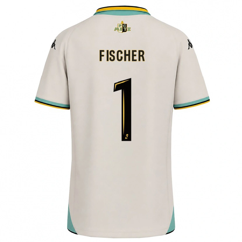 Danxen Enfant Maillot Jonathan Fischer #1 Blanc Floral Noir Tenues Extérieur 2026/27 T-Shirt