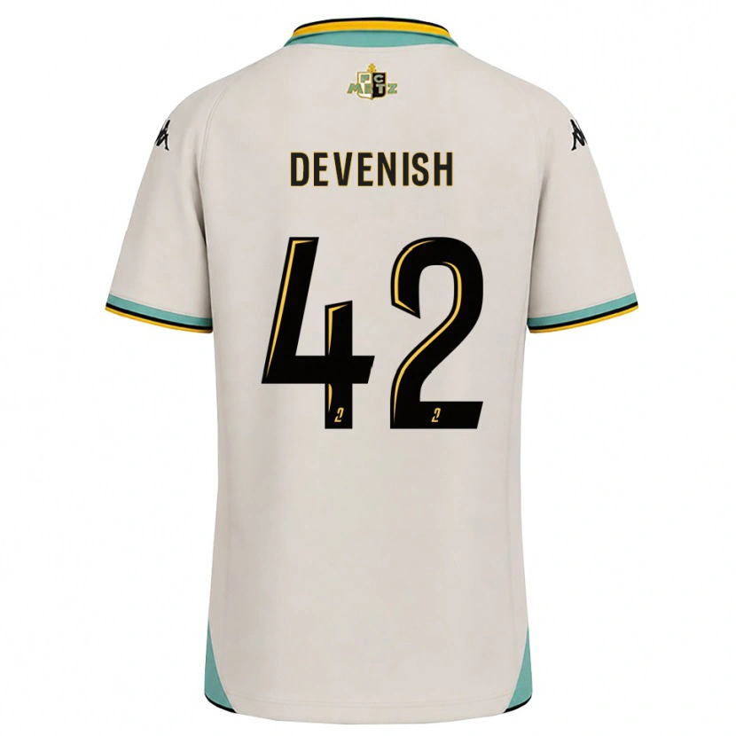 Danxen Enfant Maillot Cristian Devenish #42 Blanc Floral Noir Tenues Extérieur 2026/27 T-Shirt