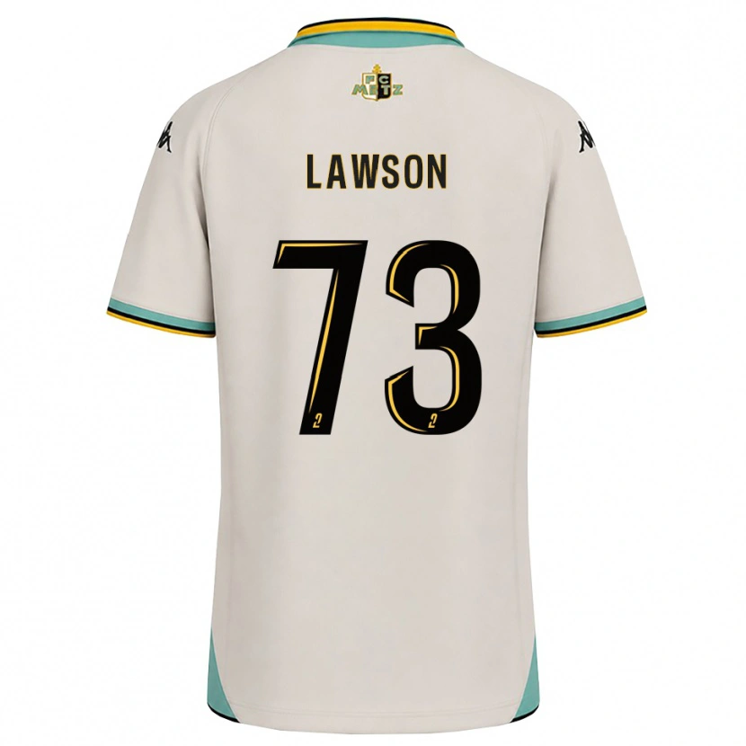 Danxen Enfant Maillot Yannis Lawson #73 Blanc Floral Noir Tenues Extérieur 2026/27 T-Shirt