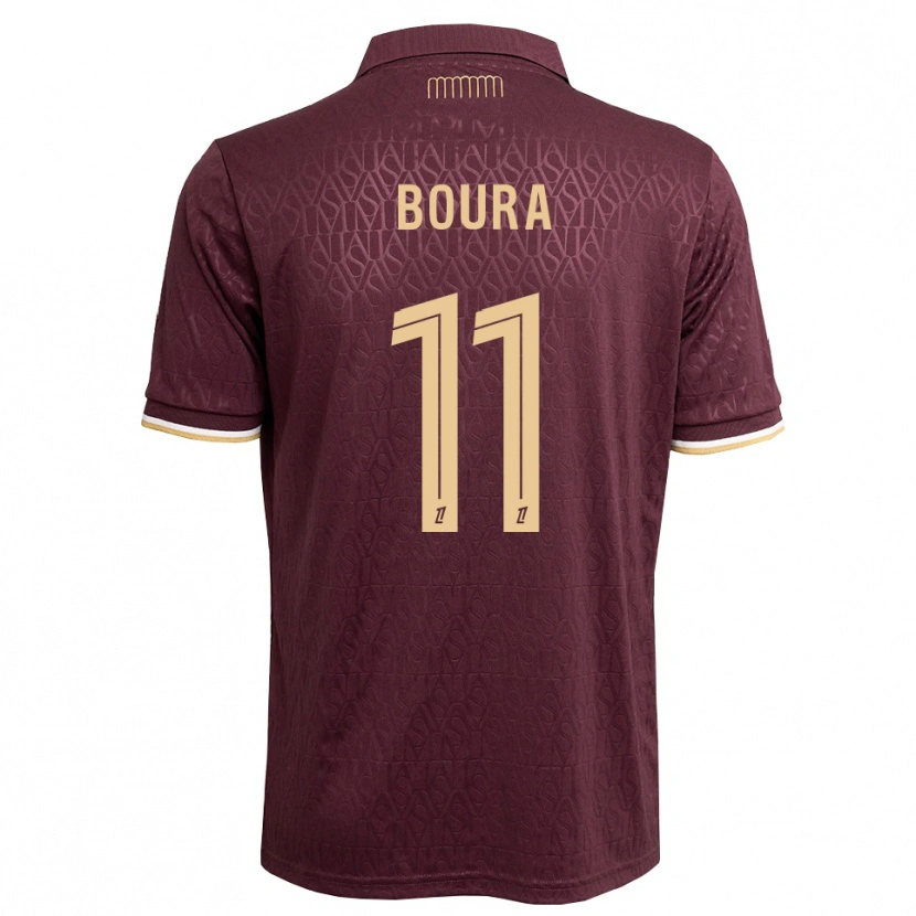 Danxen Enfant Maillot Amal Boura #11 Marron Brun De Sable Tenues Extérieur 2026/27 T-Shirt